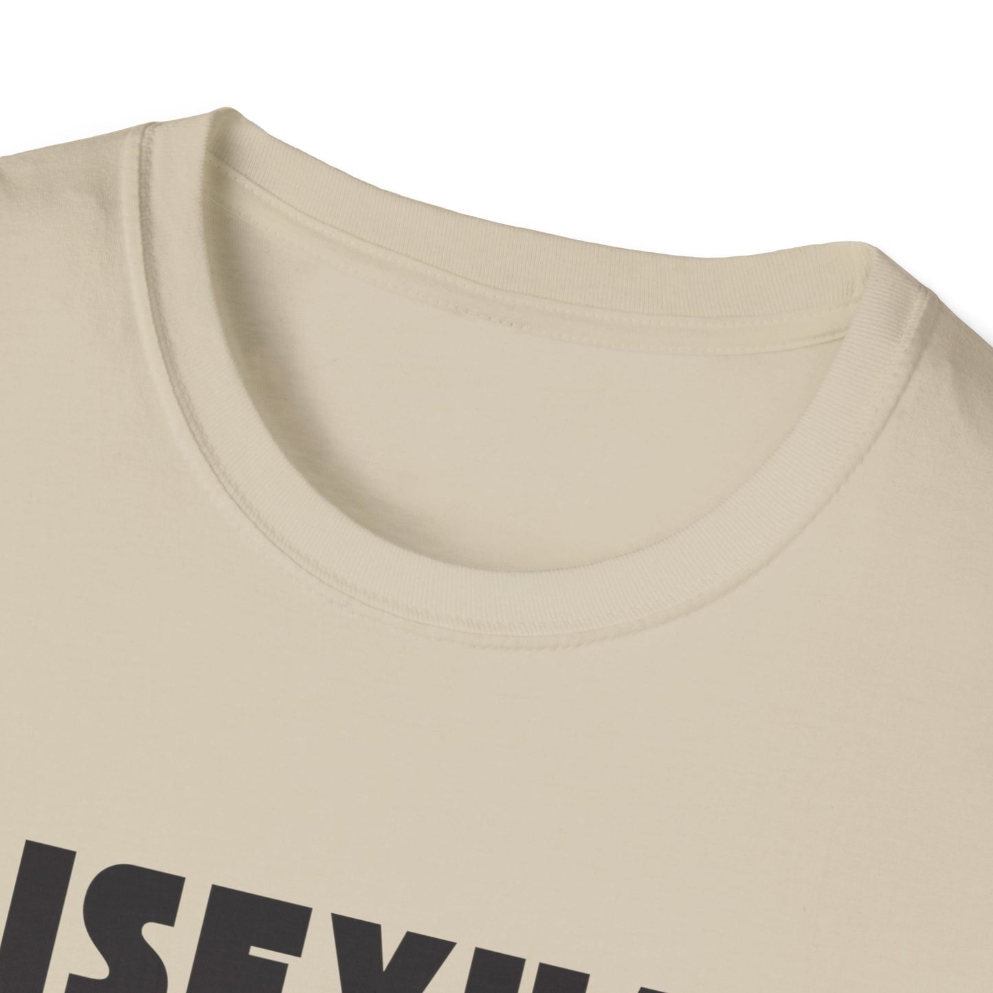 Bisexual (Mountain) Bicyclist  // Unisex Softstyle T-Shirt