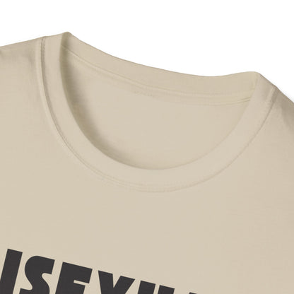 Bisexual (Mountain) Bicyclist  // Unisex Softstyle T-Shirt