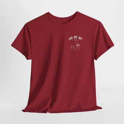 Oh My My Vintage Vinyl Graphic - Pocket Placement // Unisex Heavy Cotton Tee - Perfect for Music Lovers