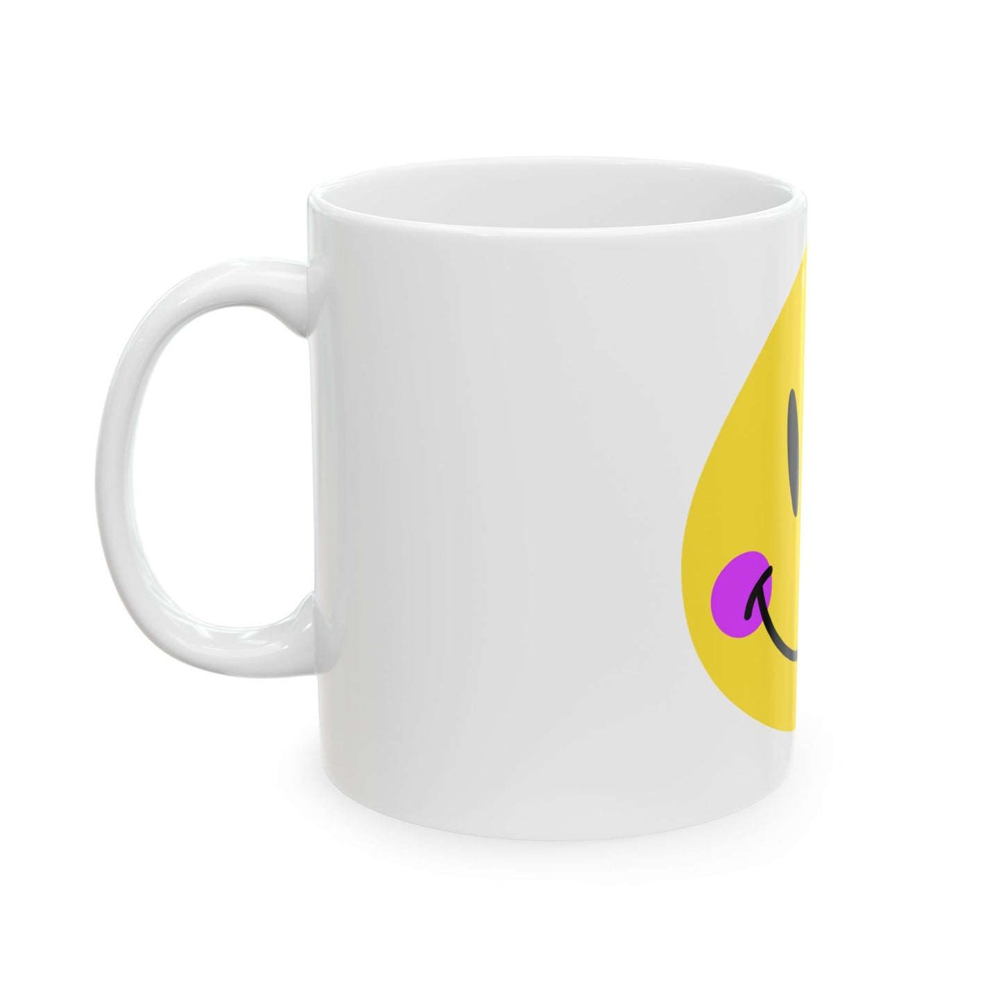 Crooked Smiley // Ceramic Mug, (11oz, 15oz)