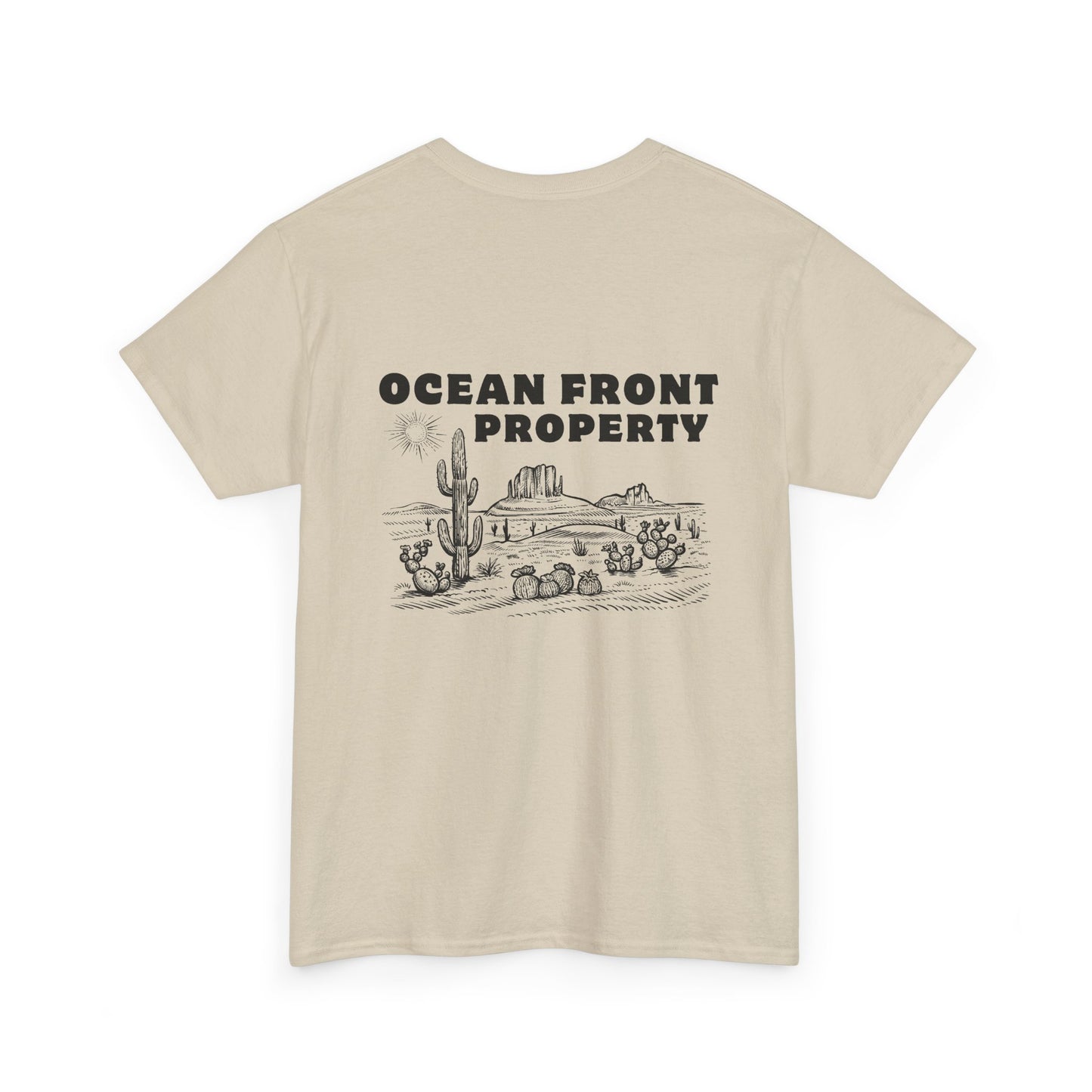 Ocean Front Property - Double-sided // Unisex Heavy Cotton Tee