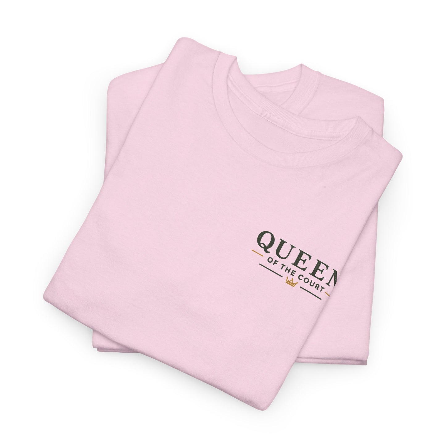 Pickleball - Queen of the Court - Sleeve Design - Vintage Playing Card Graphic T-Shirt