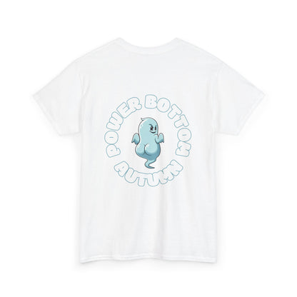 'Power Bottom Autumn' Blue Ghost // Playful Unisex Heavy Cotton Tee