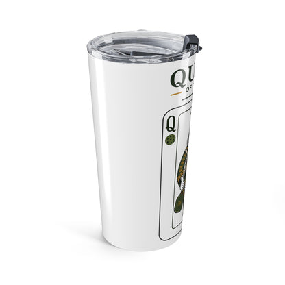 Pickleball - Queen of the Court - Vintage Playing Card -  Tumbler - 20oz Insulated Travel Cup