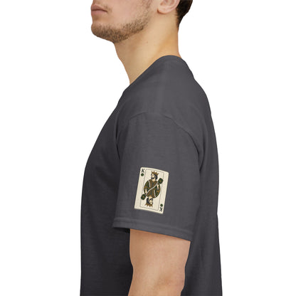 Pickleball - King of the Court Card Tee — Sleeve Design Vintage Playing Card Graphic T-Shirt