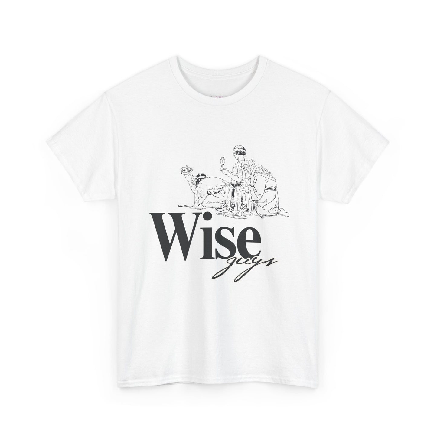 Wise Guys Unisex Heavy Cotton Tee - Stylish Graphic Tee for Casual Wear