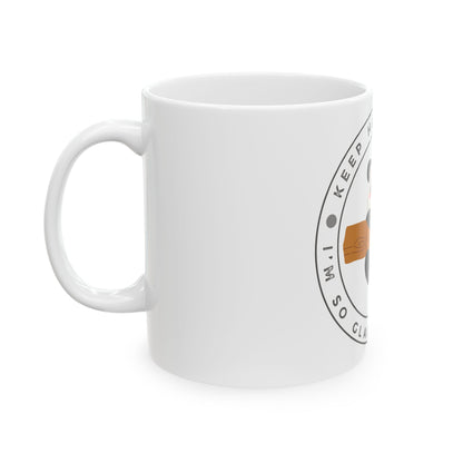 Keep Hanging On Panda // Ceramic Mug, (11oz, 15oz)