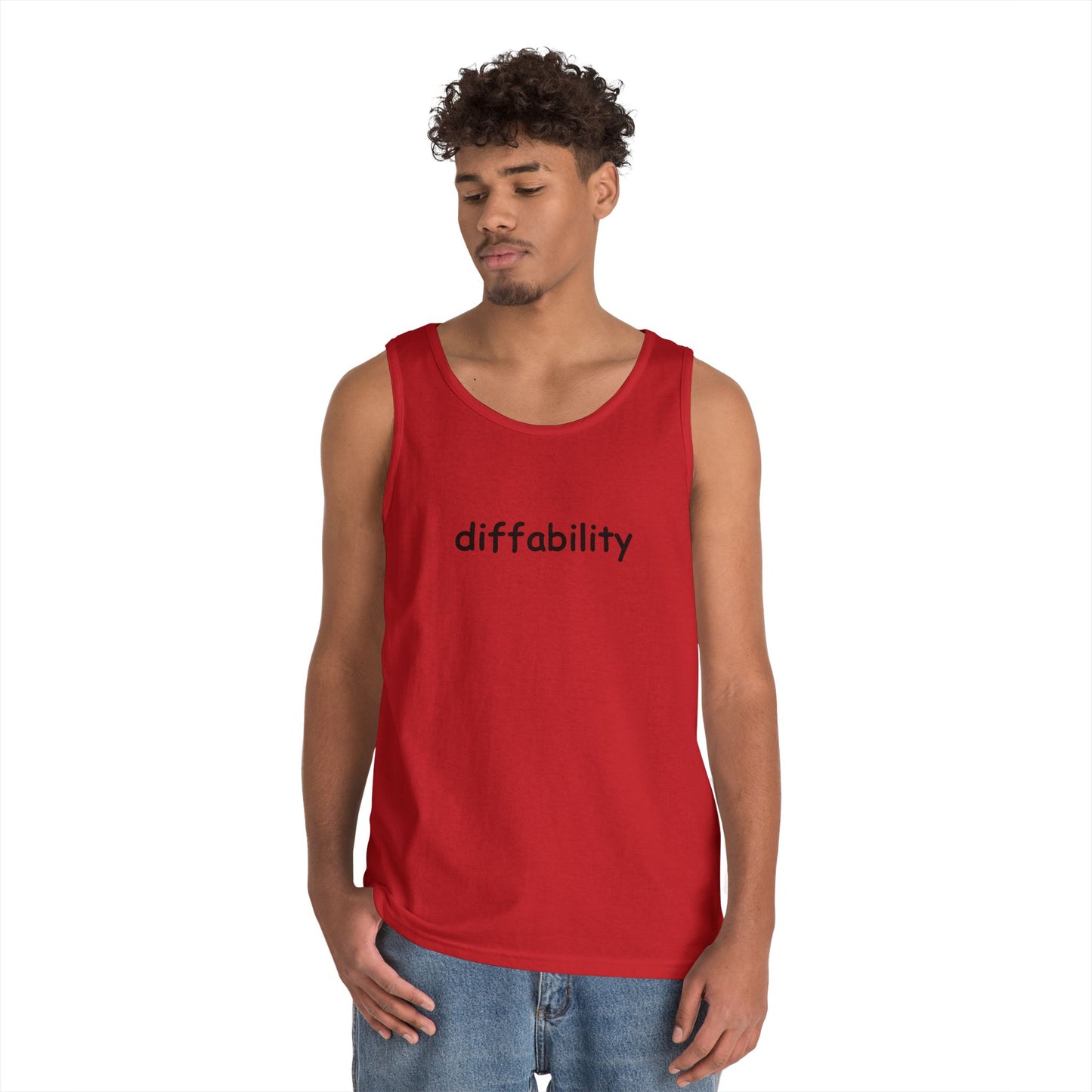 Diffability // Unisex Heavy Cotton Tank Top