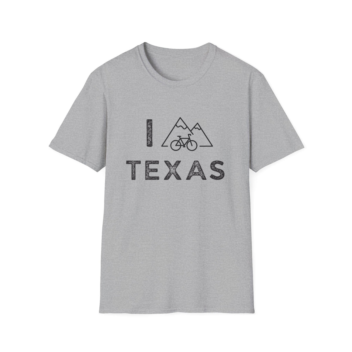I (Mountain) Bike Texas // Unisex Softstyle T-Shirt