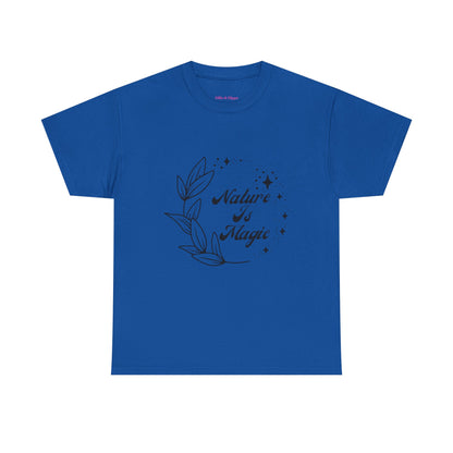 Nature is Magic // Unisex Heavy Cotton Tee - Nature-Themed Casual Wear