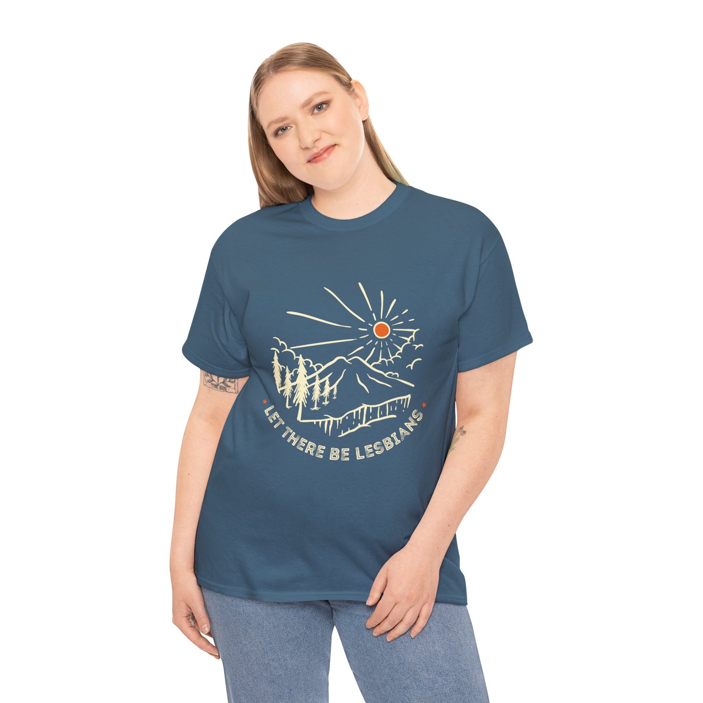Let There Be Lesbians // Unisex Heavy Cotton Tee - Pride Fashion Statement T-Shirt
