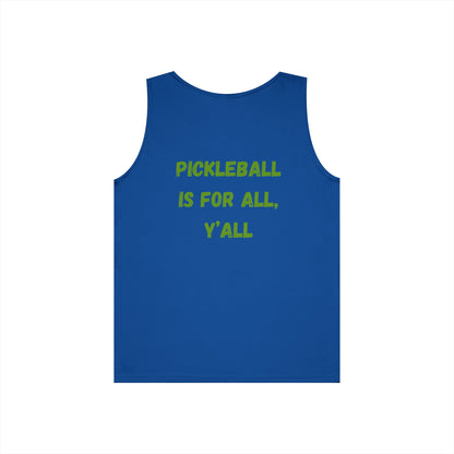 Pickleball is for All, Y'all // Unisex Heavy Cotton Tank Top