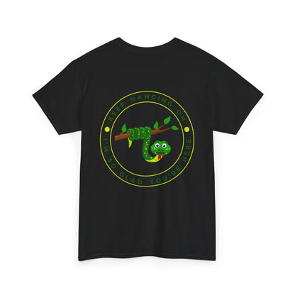 Keep Hanging On - Snake // Unisex Heavy Cotton Tee - Positive Message T-Shirt