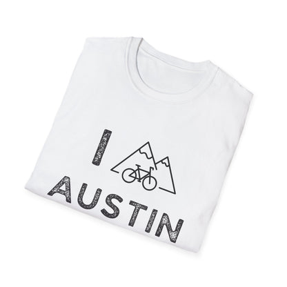 I (Mountain) Bike Austin // Unisex Softstyle T-Shirt