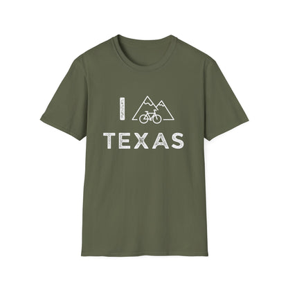 I (Mountain) Bike Texas // Unisex Softstyle T-Shirt