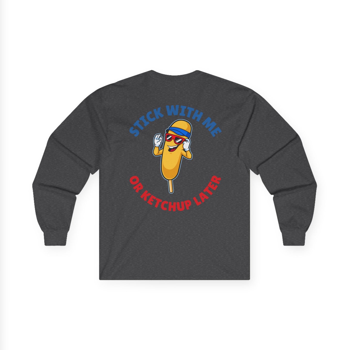 Corndog Season // Long Sleeve Tee - Fun Unisex Apparel for Food Lovers