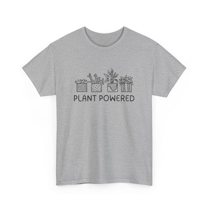 Plant Powered // Unisex Heavy Cotton Tee - Perfect for Everyday Comfort
