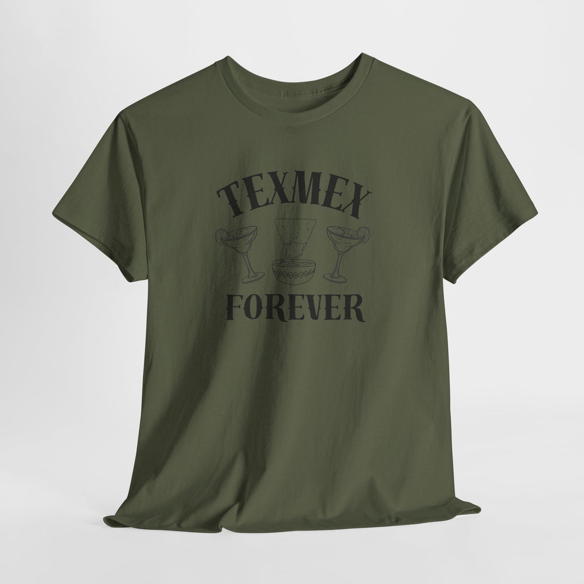 Tex-Mex Forever - Ritas & Queso // Unisex Heavy Cotton Tee - Fun Casual T-Shirt for Food Lovers