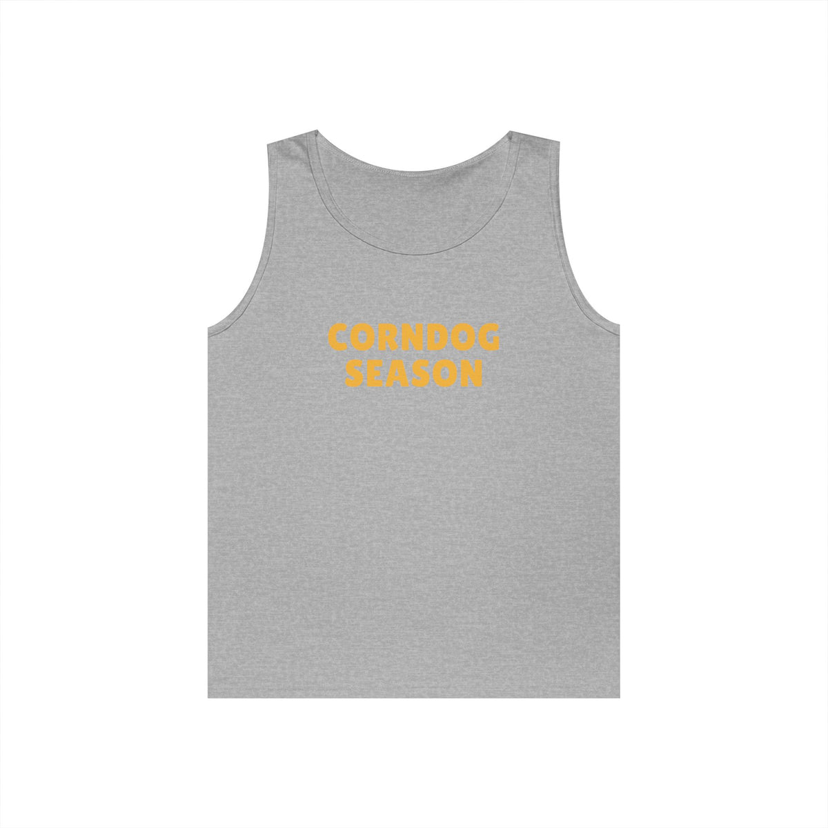 Corndog Season Unisex Heavy Cotton Tank Top - Fun Summer Apparel