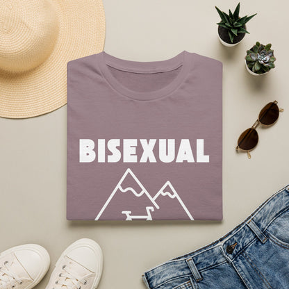 Bisexual (Mountain) Bicyclist  // Unisex Softstyle T-Shirt