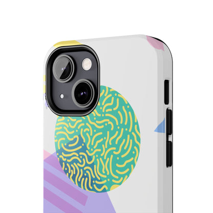 Pastel 90s Baby and Shapes // iPhone Case