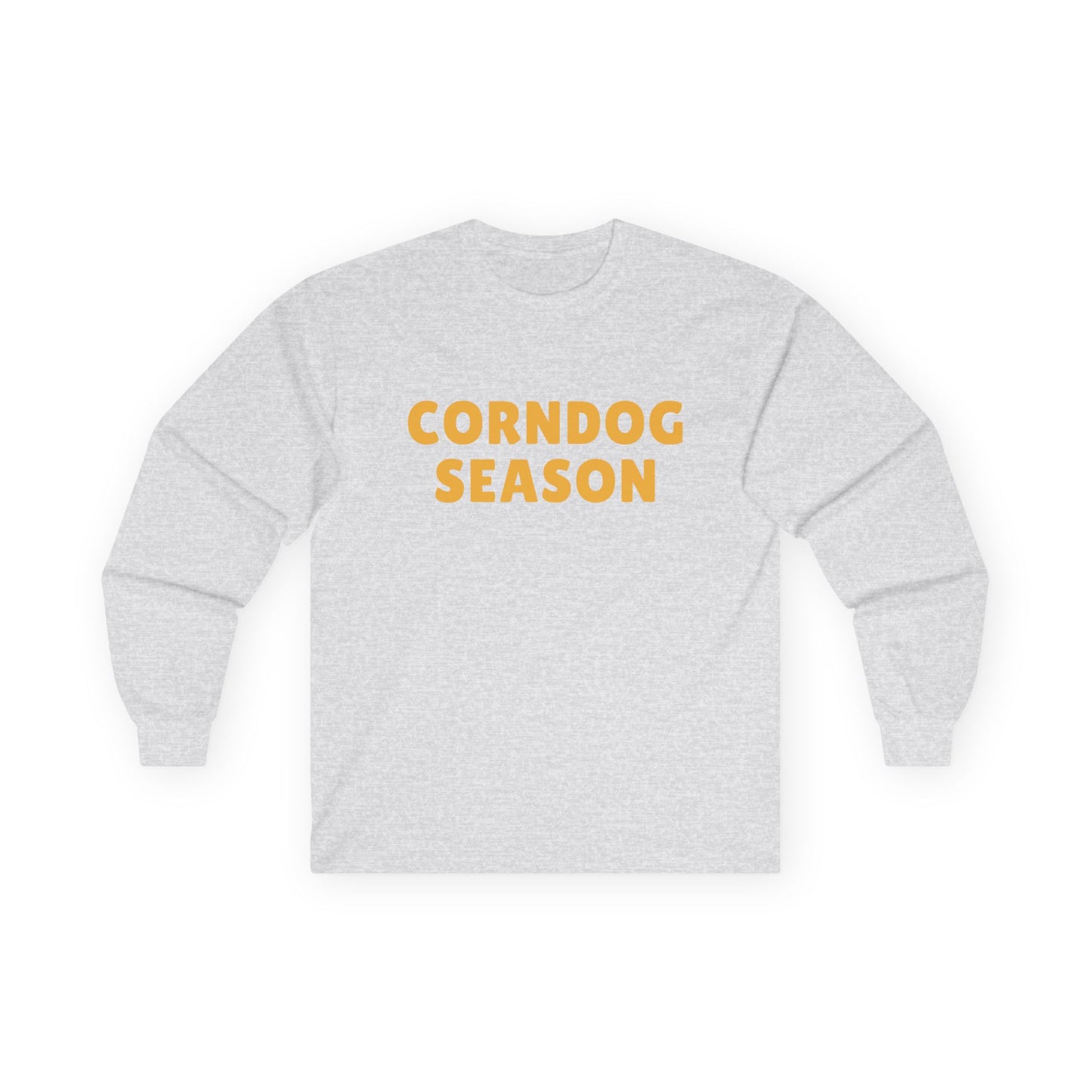 Corndog Season // Long Sleeve Tee - Fun Unisex Apparel for Food Lovers
