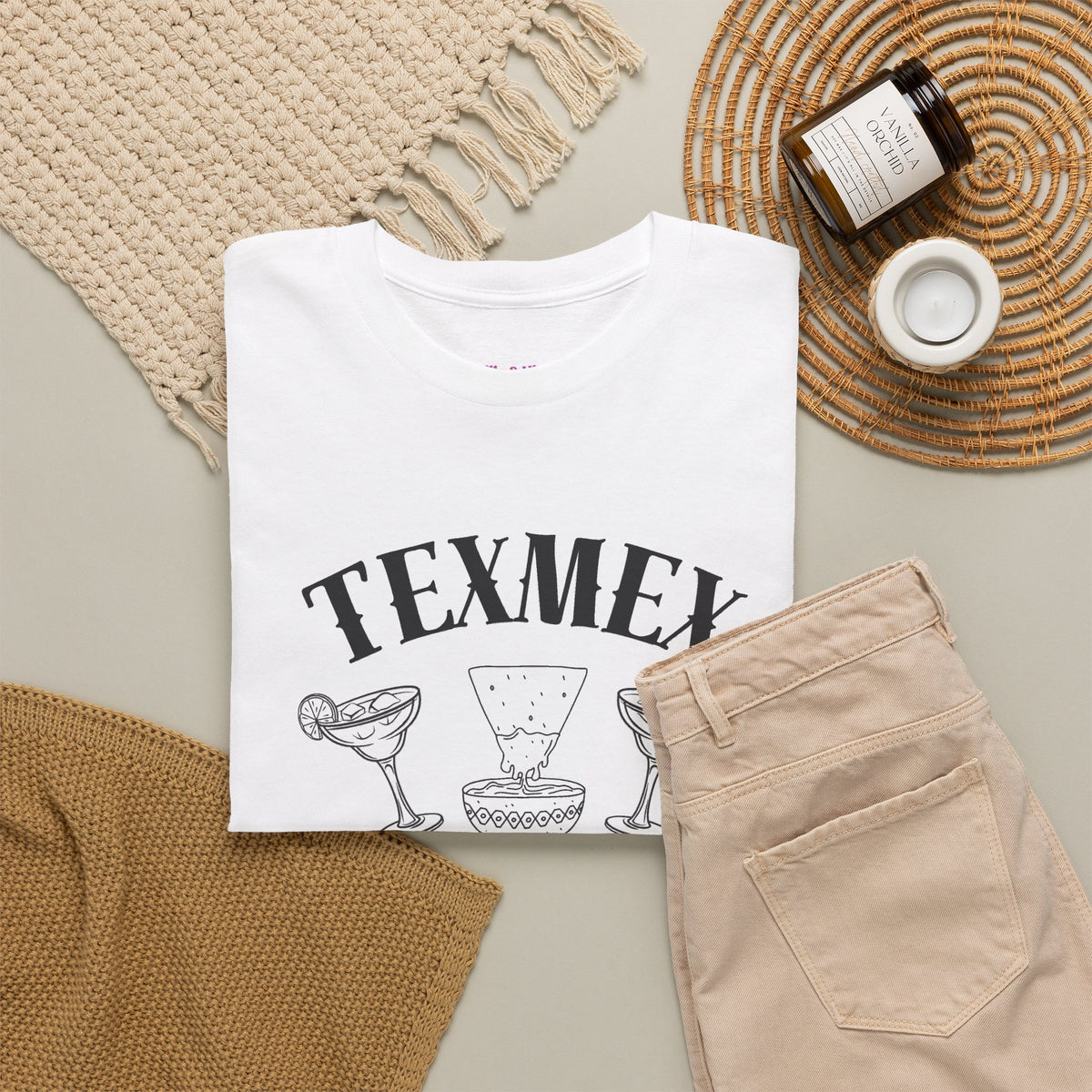 Tex-Mex Forever - Ritas & Queso // Unisex Heavy Cotton Tee - Fun Casual T-Shirt for Food Lovers