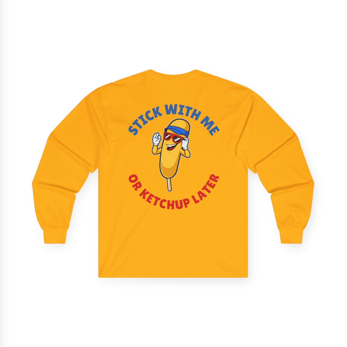 Corndog Season // Long Sleeve Tee - Fun Unisex Apparel for Food Lovers