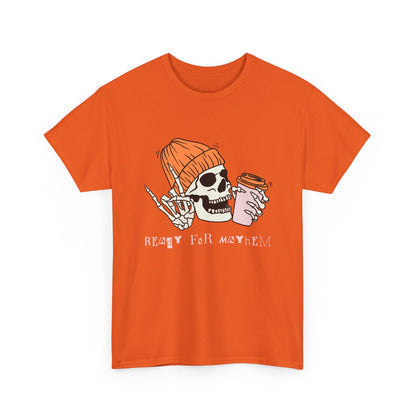 Skull Graphic Tee, Unisex Heavy Cotton, Casual Streetwear, Grunge Aesthetic, Halloween Costume, Gift for Him/Her
