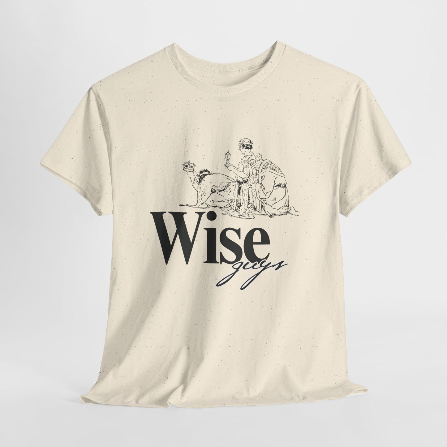 Wise Guys Unisex Heavy Cotton Tee - Stylish Graphic Tee for Casual Wear