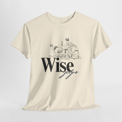 Wise Guys Unisex Heavy Cotton Tee - Stylish Graphic Tee for Casual Wear