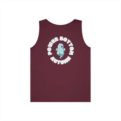 Power Bottom Autumn- Blue Ghost // Playful Tank Top for Unisex