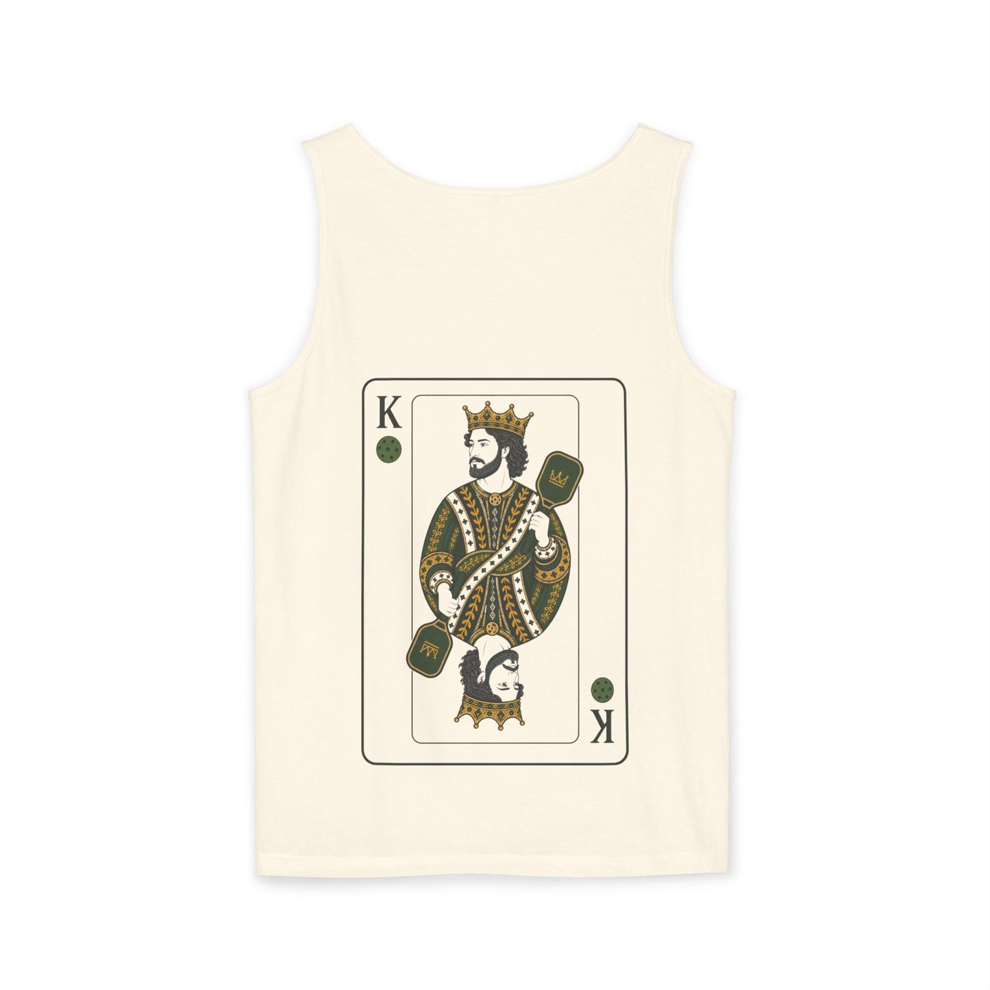 Pickleball - King of the Court - Vintage Playing Card - Tank Top — Graphic Tank