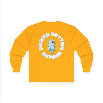 Unisex Ultra Cotton Long Sleeve Tee - 'Power Bottom Autumn' Graphic