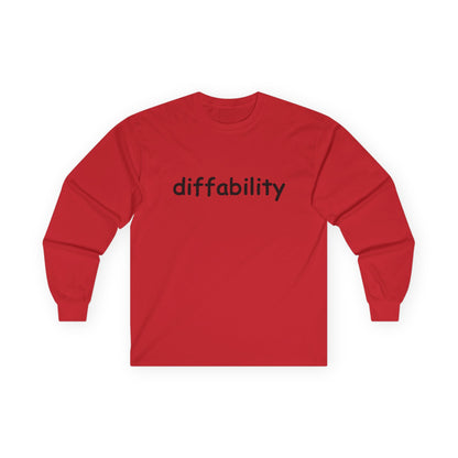 Diffability // Unisex Ultra Cotton Long Sleeve Tee