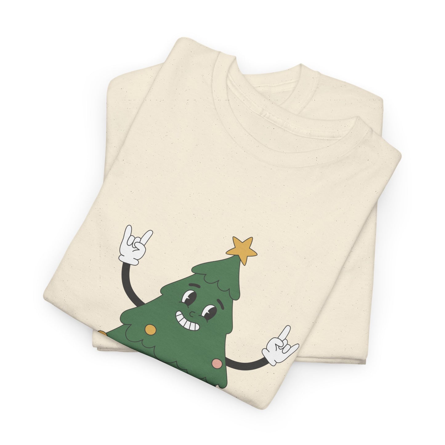 Funny Christmas Tree Tee - 'Nice Bush' Unisex Heavy Cotton T-Shirt