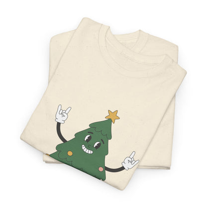 Funny Christmas Tree Tee - 'Nice Bush' Unisex Heavy Cotton T-Shirt