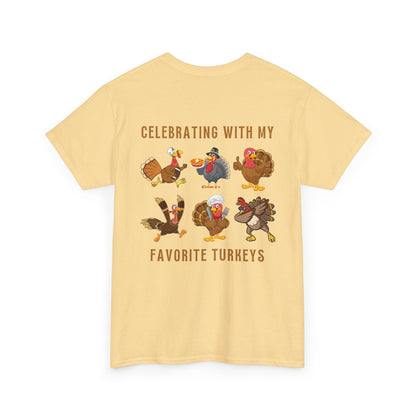 Happy Friendsgiving with My Favorite Turkeys // Unisex Jersey Short Sleeve Tee