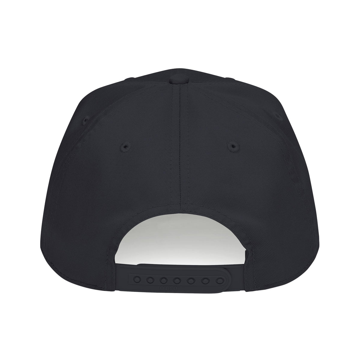 King of the Court - Mid Profile Baseball Cap - Cream on Black