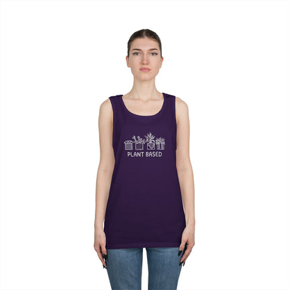 Plant Based // Unisex Heavy Cotton Tank Top - Perfect for Eco Lovers