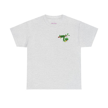 Keep Hanging On - Snake // Unisex Heavy Cotton Tee - Positive Message T-Shirt