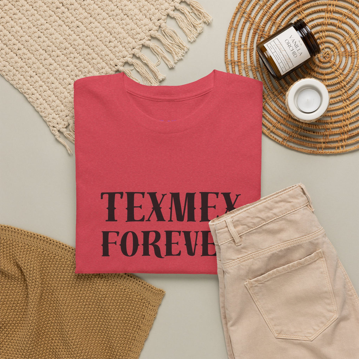 TexMex Forever Unisex Heavy Cotton Tee - Casual Style T-Shirt for Food Lovers