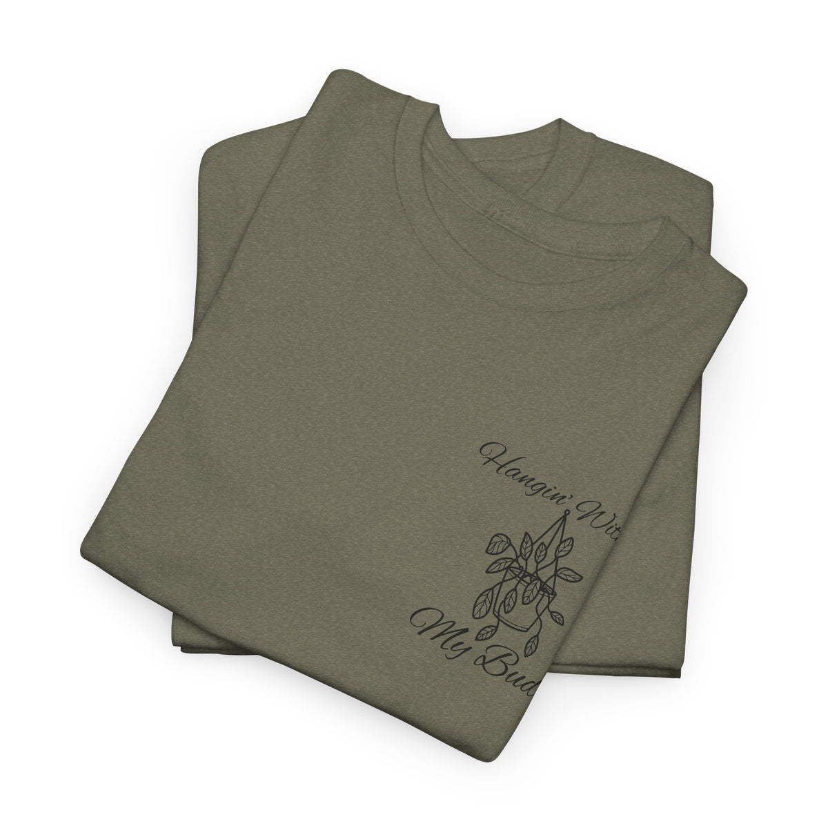 Hangin' With My Buds // Unisex Heavy Cotton Tee - Perfect for Everyday Comfort