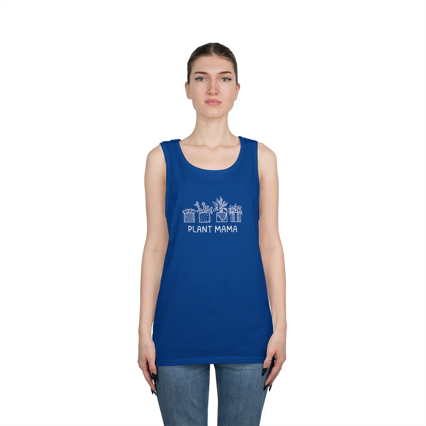 Plant Mama // Unisex Heavy Cotton Tank Top - Perfect for Garden Lovers