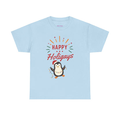 Happy Holigay Penguin Unisex Heavy Cotton Tee