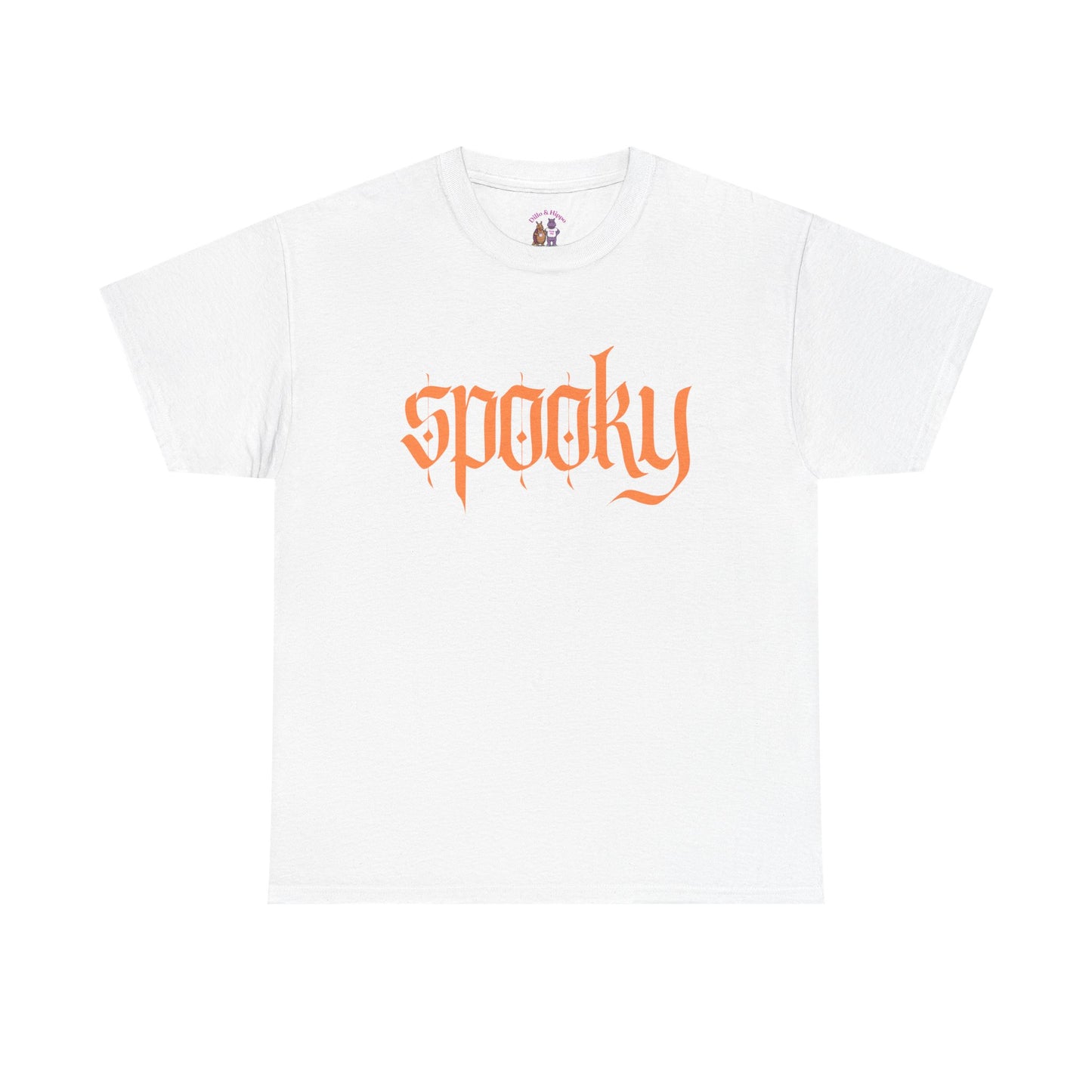 Spooky Unisex Heavy Cotton Tee, Halloween Shirt, Cute Fall T-Shirt, Casual Wear, Gift for Friends, Seasonal Apparel