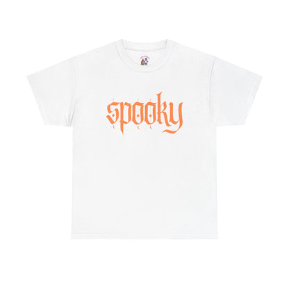 Spooky Unisex Heavy Cotton Tee, Halloween Shirt, Cute Fall T-Shirt, Casual Wear, Gift for Friends, Seasonal Apparel