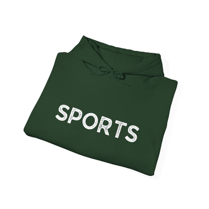 Sports // Unisex Heavy Blend™ Hooded Sweatshirt - White Text