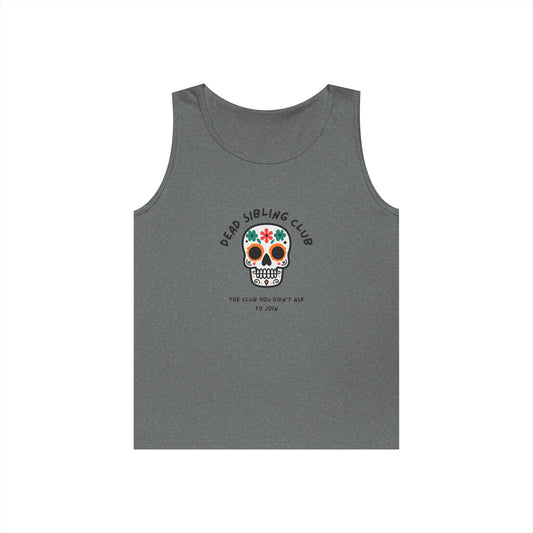 Dead Sibling Club Skull // Unisex Heavy Cotton Tank Top