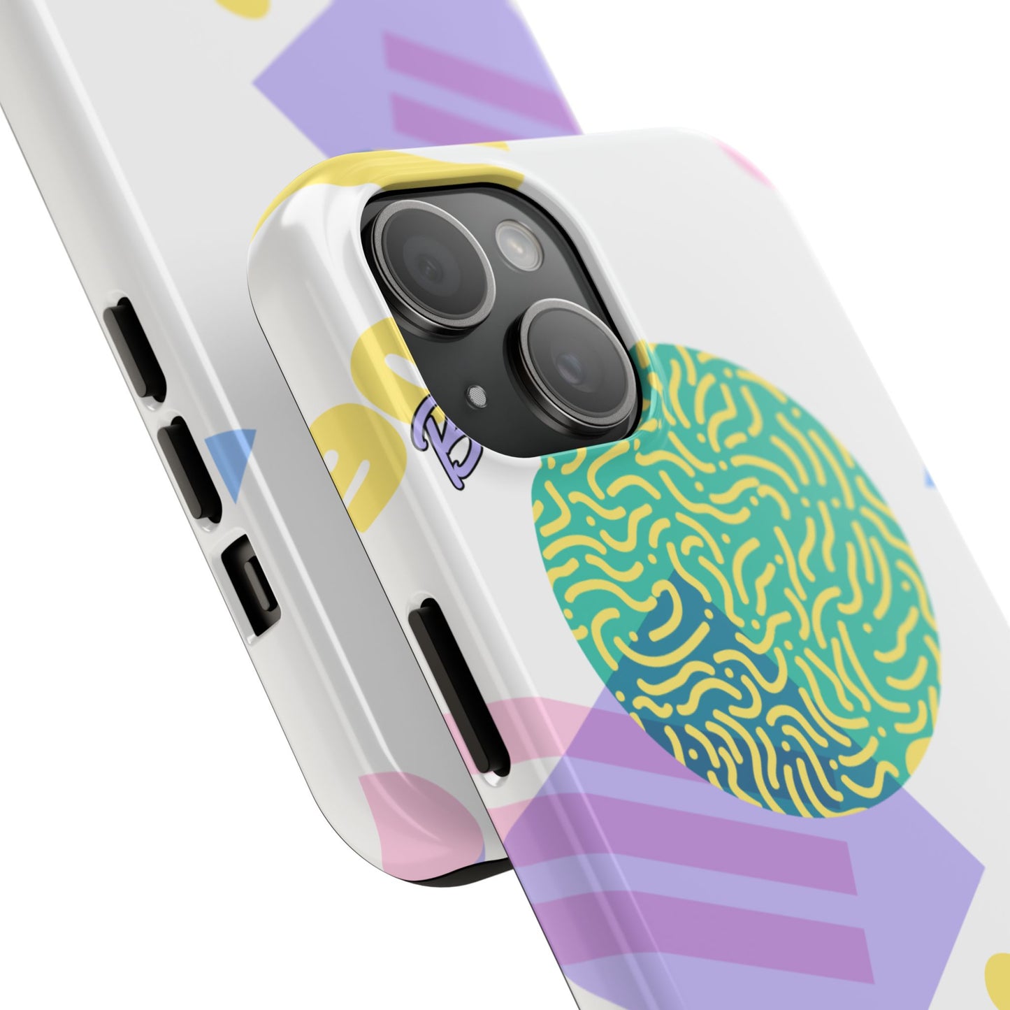 Pastel 90s Baby and Shapes // iPhone Case